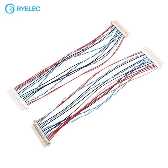 Factory Customization Hirose 20pin Df19-20s-1c to Df19-20s-1c Shell Wiring Harness DF19 Series 1 Spacing Lvds Convertion Cable