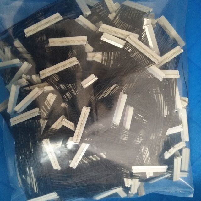 30 Pin DF19G-30S Hirose 1.0mm Pitch Connector to DF19 for TV / DVD Lvds Cable with 30awg Wire