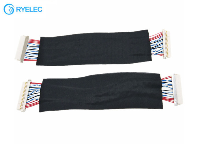 20pin 1.0mm Stunden DF19-20S-1C beides Enden-Schild flaches Lvds-Kabel für Hydraulik-Wagenheber