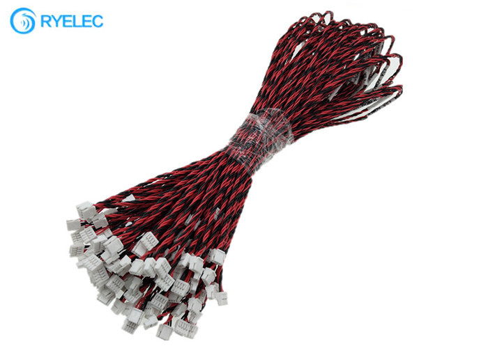 Custom Wire Harness with 2.54mm Contact Pitch Black Insulation and Customizable Wire Length for Power Supply