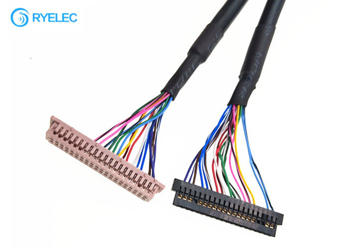 Soem-ODM 40PIN  DF13-40DS-1.25C zu 20PIN JAE Fi-S20S mit Jacke Lvds-Kabel für Digital