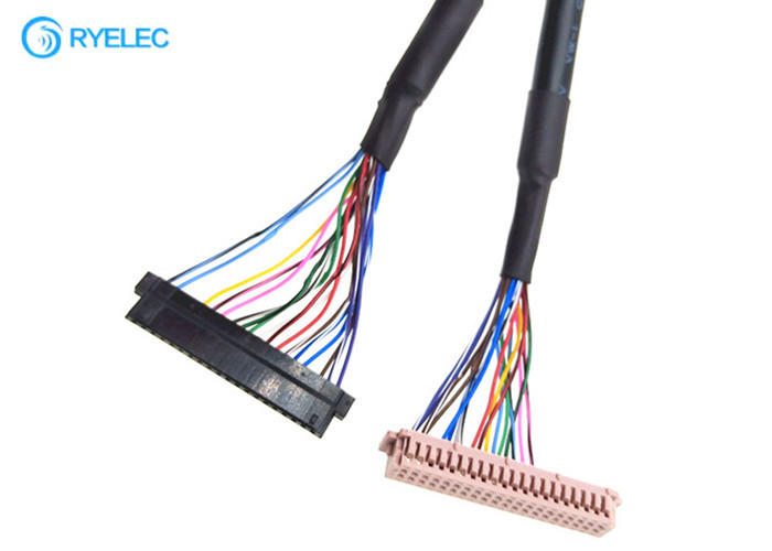Soem-ODM 40PIN  DF13-40DS-1.25C zu 20PIN JAE Fi-S20S mit Jacke Lvds-Kabel für Digital