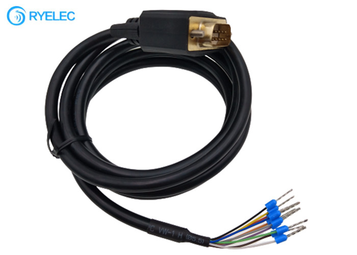 Computer-Kabel Mann-RS232 VGA-DBs 9P DB9 zur Zwinge Mini Crimp Terminal Connector