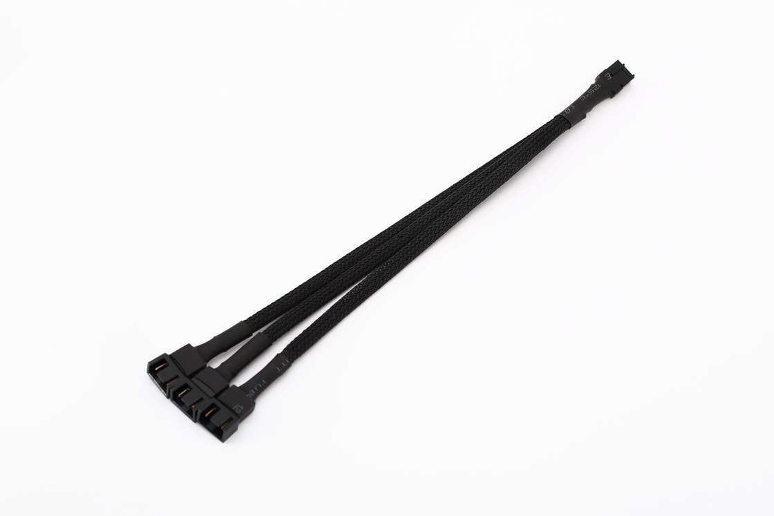 1 bis 3 Wege SPLITTER SLEEVED 4-PIN PWM CONNECTOR VAN EXTENSION CABLE Computer VAN CABLE 4P ein Punkt drei Erweiterungskabel