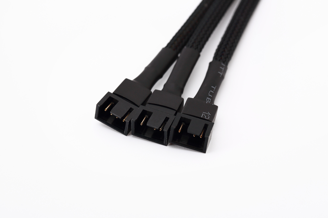 1 bis 3 Wege Splitter Hülle 4 Pin Pwm Connector Computer Lüfterverlängerungskabel 4p One Point Three