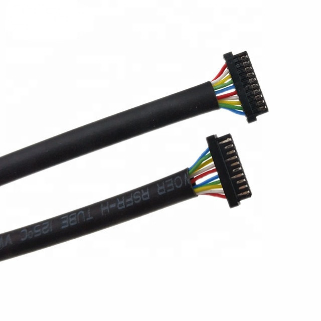 Neigung 10 AWG-Lehre Ul1571 32 kundenspezifisches Geschirr-0.8mm Pin DF52-10P-0.8C  PVC-Kabel