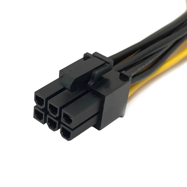 Mann Pcie 6pin, zu verdoppeln Mann-8pin Gpu-Stromkabel-Teiler 18awg 100MM 20CM