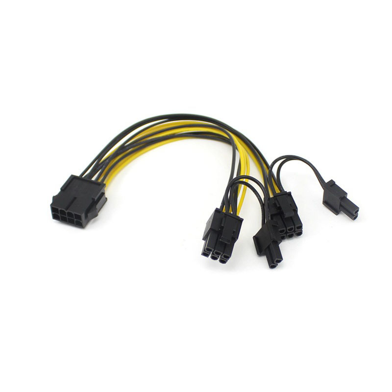 Voller kupferner 6 Bergmann Pin To Duals 8 Pin Splitter Cable For Rig