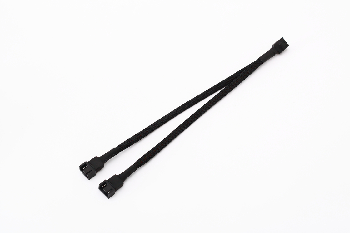 Fan-Teiler PC Ul1007 22awg verkabeln Pin To 3 des Pwm-Fan-Teiler-4 Pin