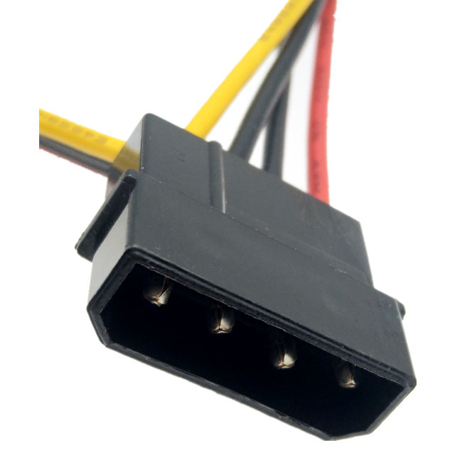 4 Pin Male 1 bis 2 * 4 Kabel Pin Famales IDE 4 Pin Sata Power Y